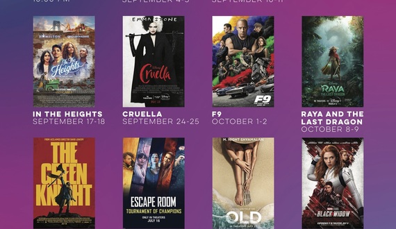 University Union releases fall 2021 cinemas schedule