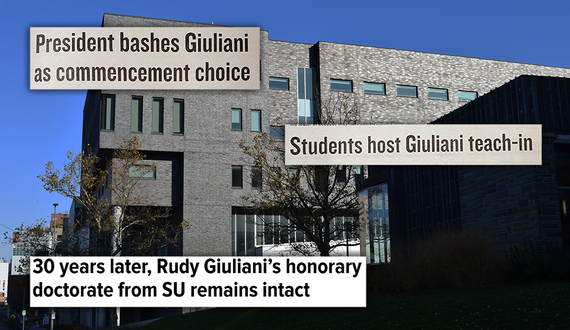 2 student organizations push for Giuliani&#8217;s SU law degree to be rescinded