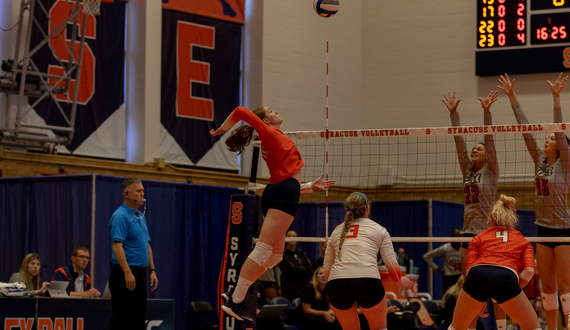 Syracuse loses in straight sets to No. 2 Louisville on record-breaking day for Shemanova