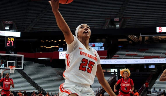 Observations from SU’s blowout win over Colgate: Alaina Rice strong in 3rd quarter, improved shooting