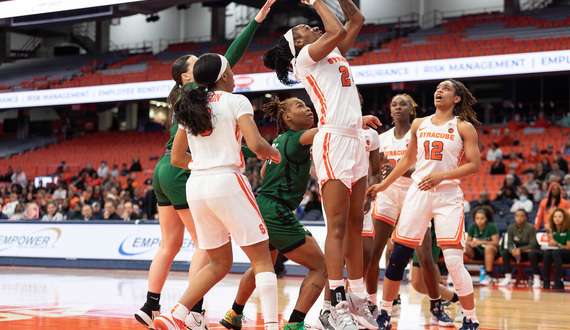 Dariauna Lewis records 4th double-double of season in win over Wagner