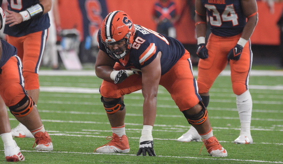 SU offensive lineman Matthew Bergeron selected 38th overall by the Atlanta Falcons in 2023 NFL Draft