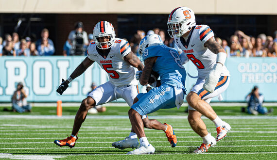 Garrett Shrader says SU has to &#8216;get back to the drawing board&#8217; after 40-7 loss to No. 14 UNC