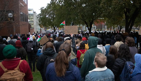 After hundreds march to support Palestine, Ritter, Groves address &#8216;reprehensible behavior&#8217; from protestor