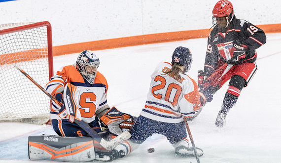 Syracuse women’s ice hockey shows defensive struggles in early CHA schedule