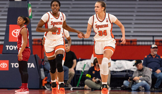 Alyssa Latham&#8217;s career-high 23 points leads SU to win over Alabama