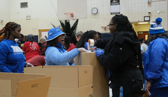 Hundreds volunteer at MLK Jr. Day of Service at Nottingham H.S.