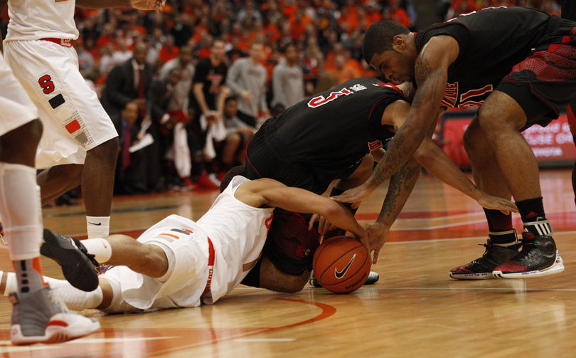 SEEING RED: Late turnovers frustrate Boeheim, Syracuse in 58-53 loss to No. 10 Louisville