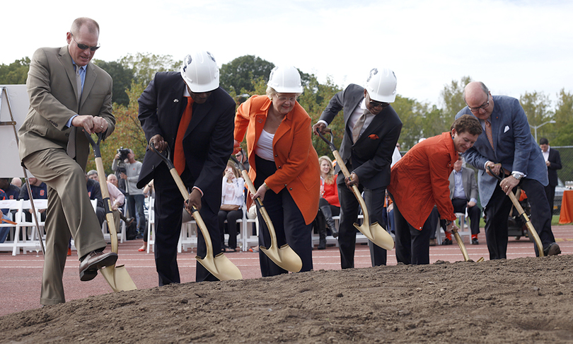 SU breaks ground on athletics practice facility