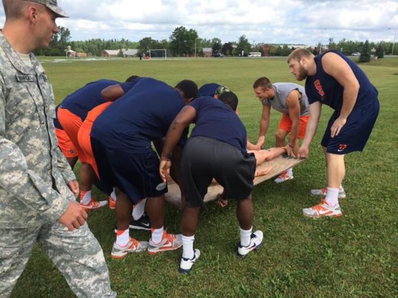 Video: Syracuse participates in 5 different team-building activities at Fort Drum