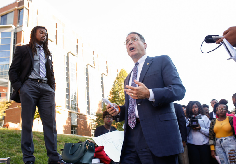 SU students, alumni protest scholarship cuts to minority student programs