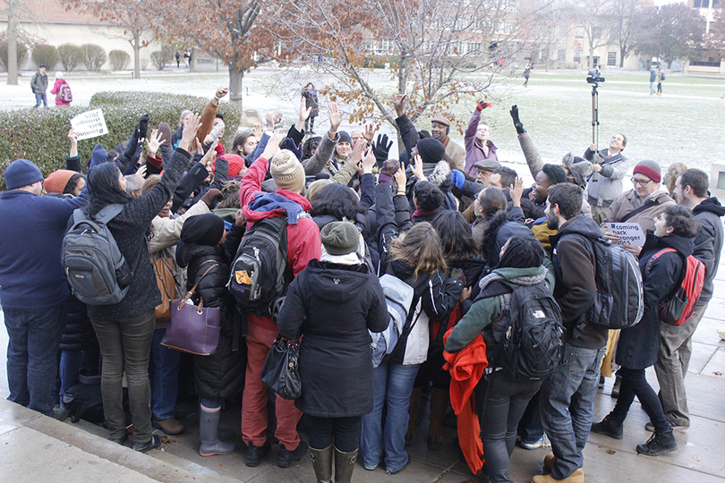 Syracuse University student protesters end sit-in at Crouse-Hinds after 18 days