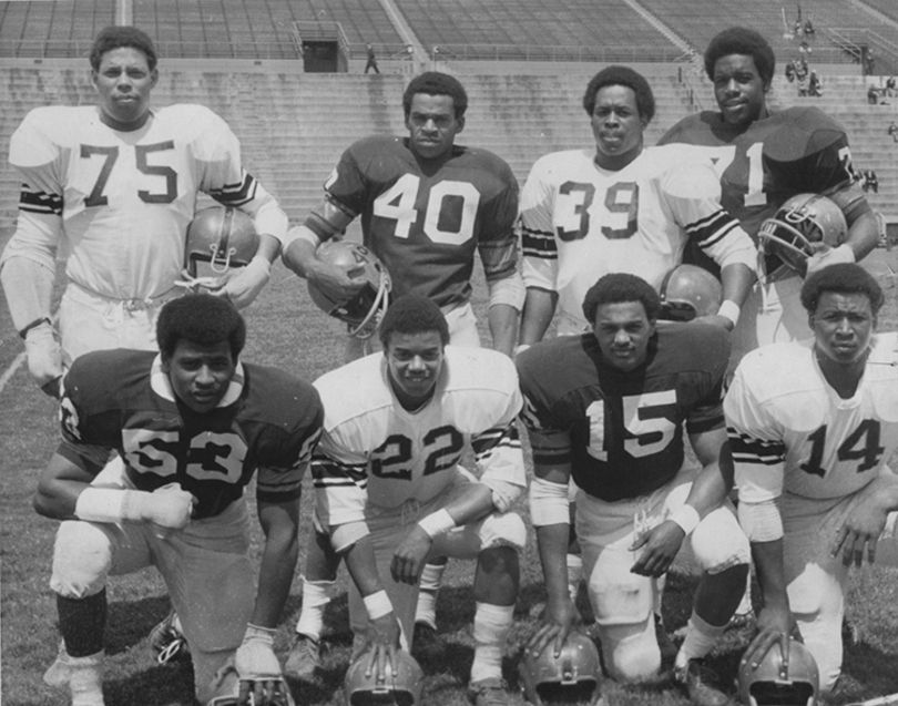 Time Machine: Eight Black athletes off football team