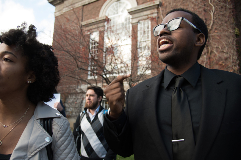 Gallery: Syracuse University students rally in solidarity with University of Missouri protesters