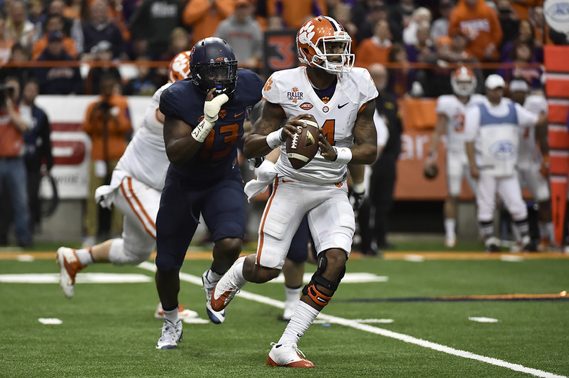 Syracuse keeps No. 1 Clemson within reach but falls 37-27