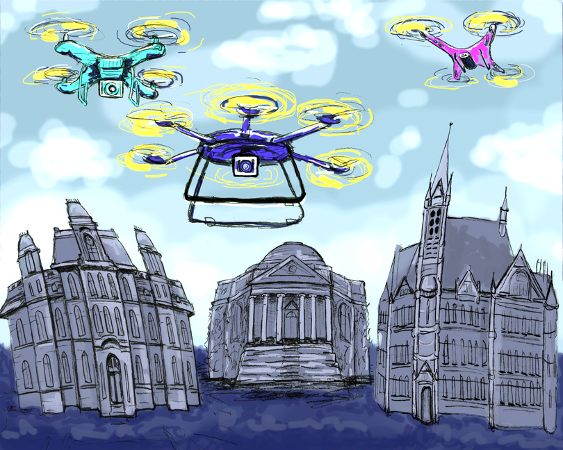 Why Syracuse University is considering banning the flight of drones on campus