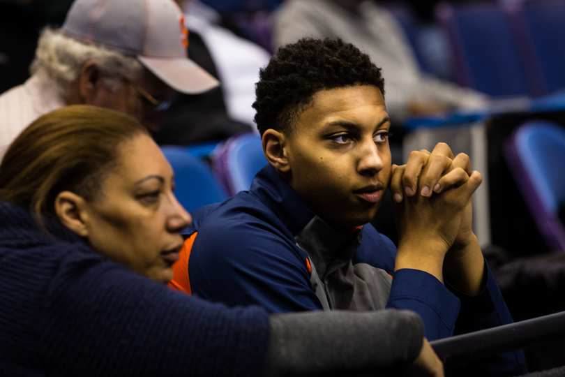 Syracuse basketball signee Matthew Moyer makes trek from Ohio to St. Louis for NCAA Tournament