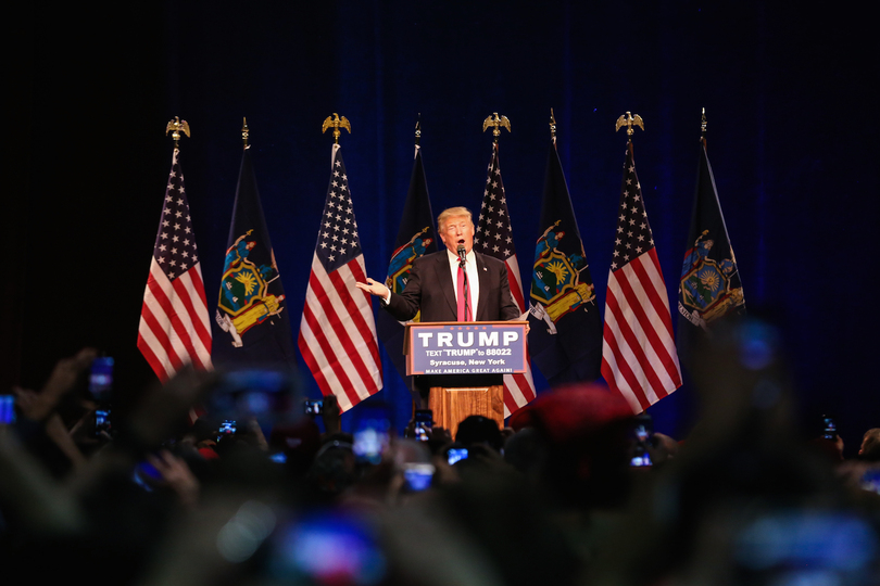 Anti-Donald Trump demonstrations end with protesters getting kicked out and shouting matches with Trump supporters