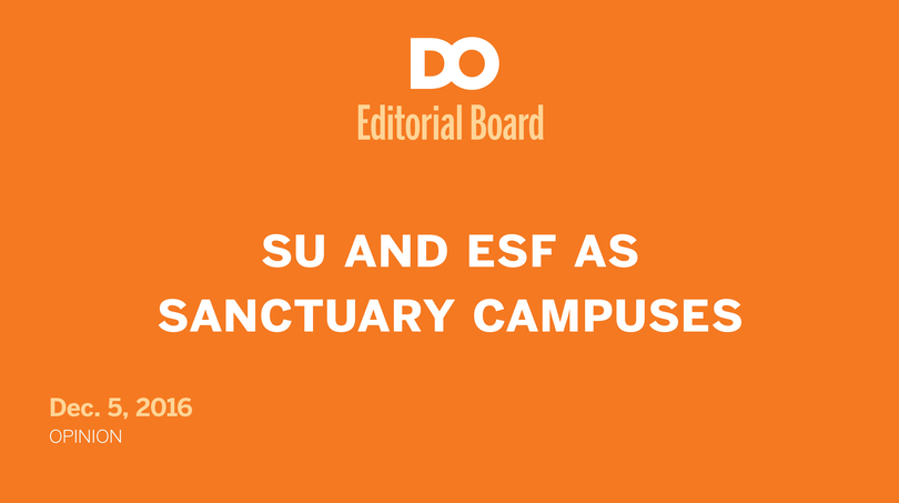 Syracuse University, SUNY-ESF have properly addressed sanctuary campus issue