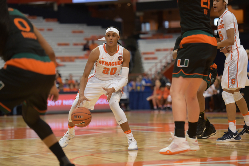 Gallery: Syracuse women&#8217;s basketball rolls over No. 14 Miami, 81-48