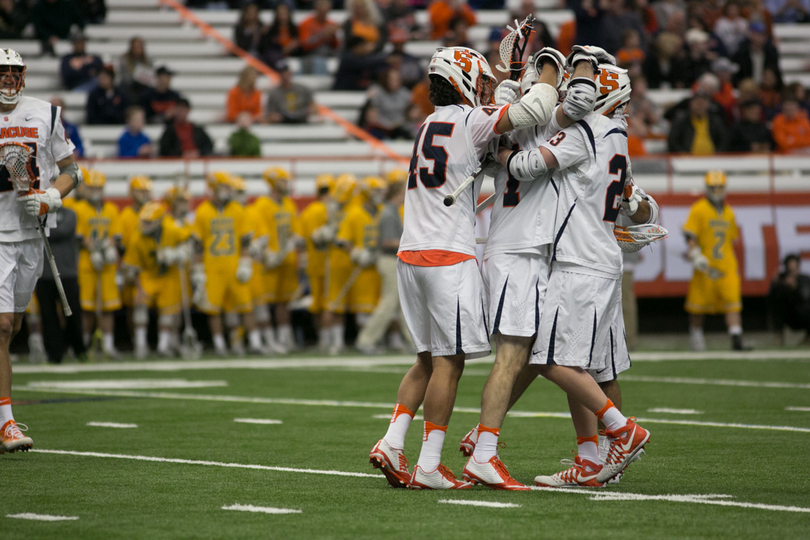 No. 6 Syracuse men&#8217;s lacrosse cruises to season-opening victory over Siena, 19-6