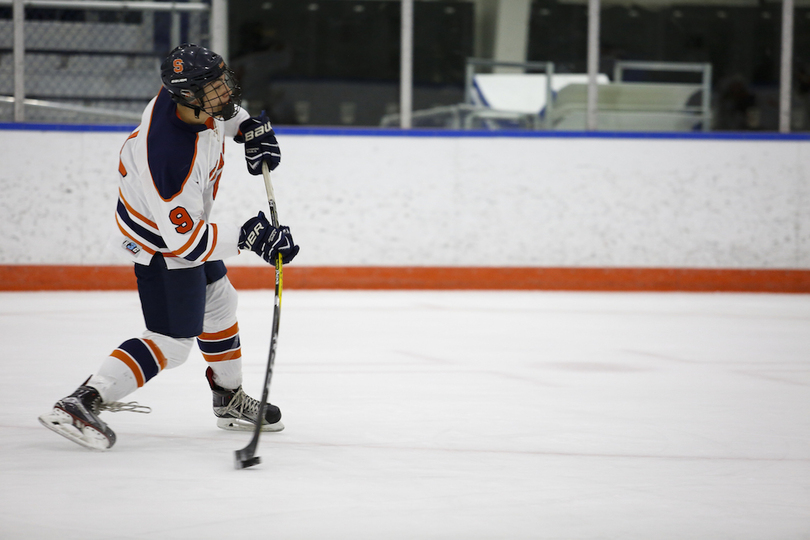 Keith Lambert thriving in second chance for Syracuse club ice hockey after quitting team