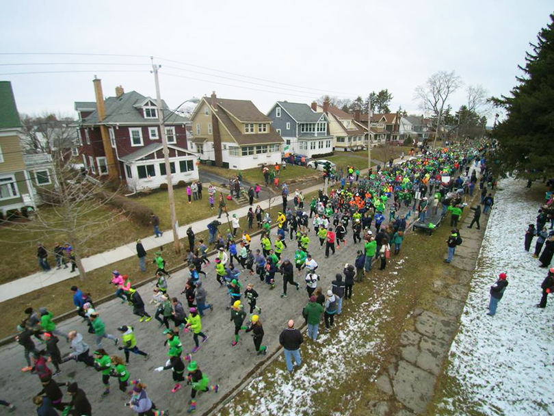 Runners were seeing green during the 12th annual Shamrock Run