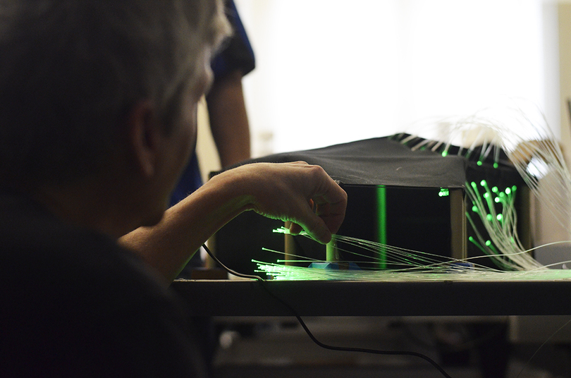 These graduate students are building a literal green room