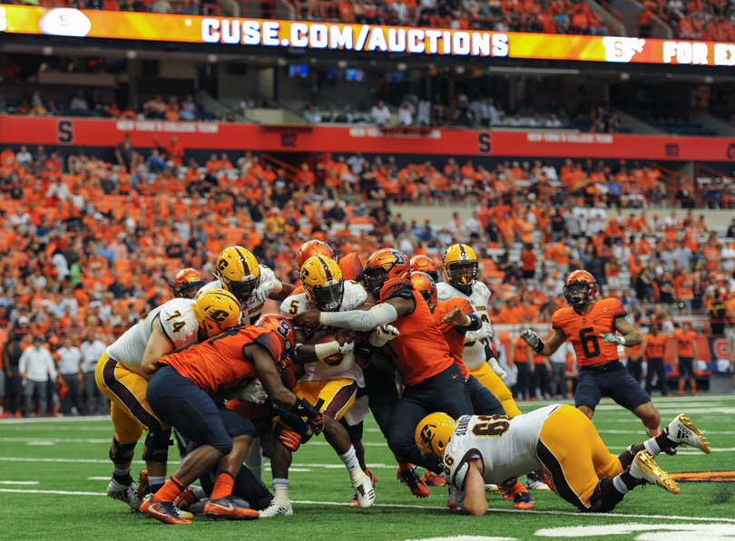 Syracuse’s improved defensive line faces toughest test of season against No. 25 LSU