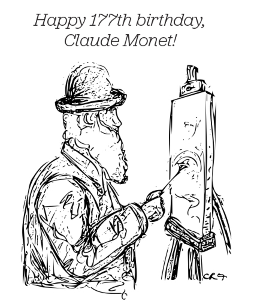 Happy Birthday Monet