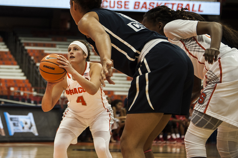 Syracuse beats Stony Brook, 81-70, in overtime as Tiana Mangakahia scores 11 of final 18 points