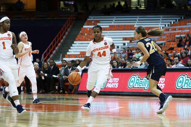 Jasmine Nwajei embraces spot minutes to key second quarter run in Syracuse’s 88-77 win over Georgia Tech