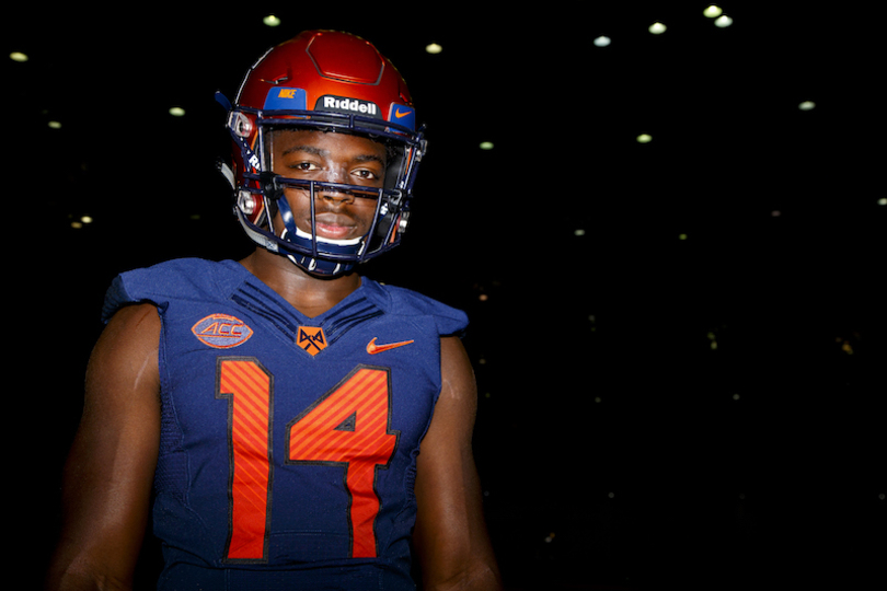 GROWING UP: Evan Foster’s physical transformation in high school brought him to SU. He’s hoping a similar jump gets him to the NFL.