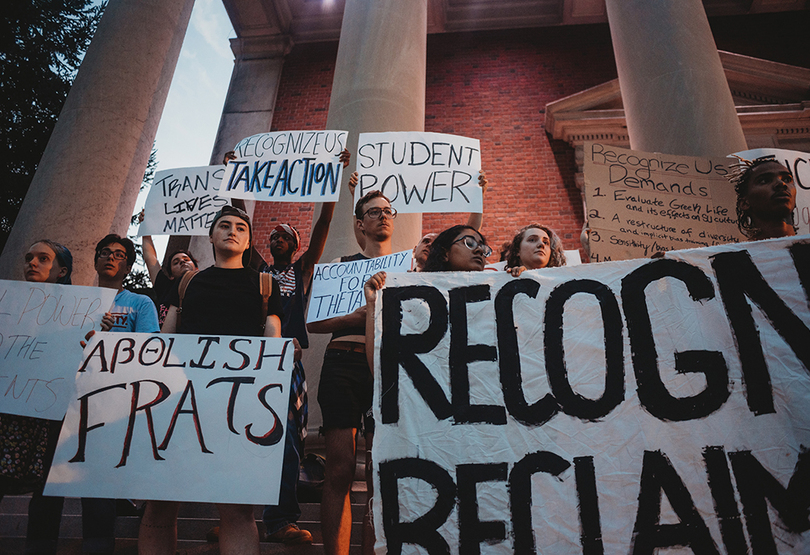 Recognize Us protests, marches across SU campus Tuesday night