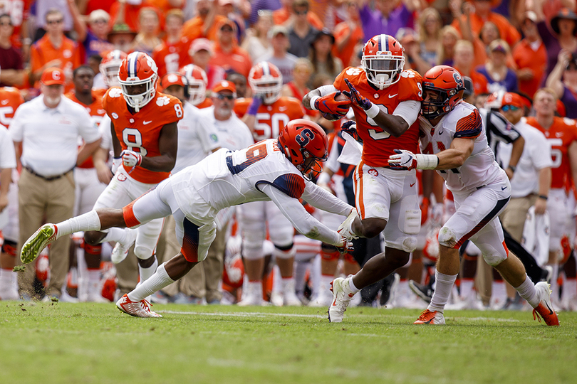 Syracuse’s bid at back-to-back upsets over Clemson undone by Travis Etienne