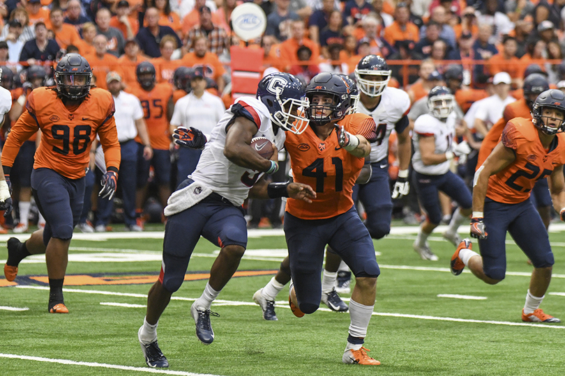 Inexperienced SU linebackers suffer growing pains