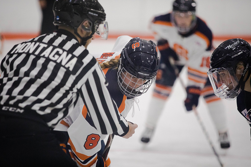 Syracuse sweeps weekend series behind Bellefontaine’s 2 goals