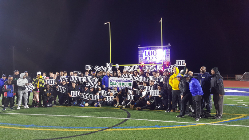 Dave Kline gets 100th win as Cicero-North Syracuse cruises in sectional opener, 48-6