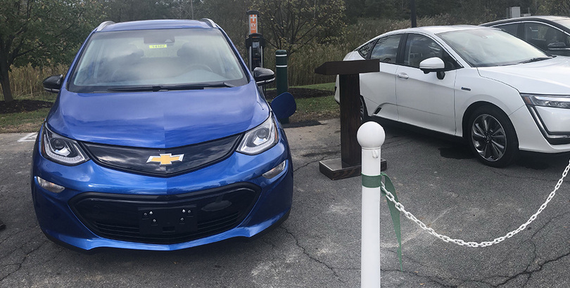 Electric car charging stations installed in DeWitt, Clay