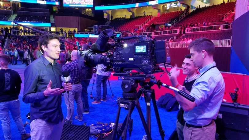 Syracuse students were on Super Bowl Radio Row for 1st time