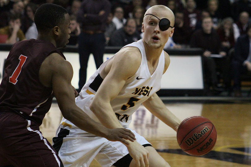 Despite eye patch, Dalton Bolon keeps shooting for West Liberty University