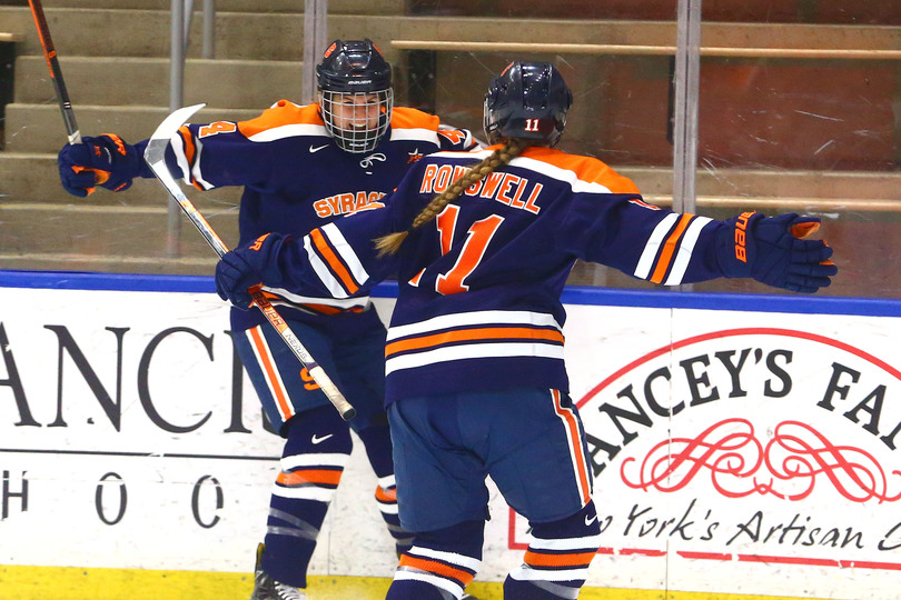 Lindsay Eastwood hat trick helps Syracuse beat Mercyhurst in CHA semifinal