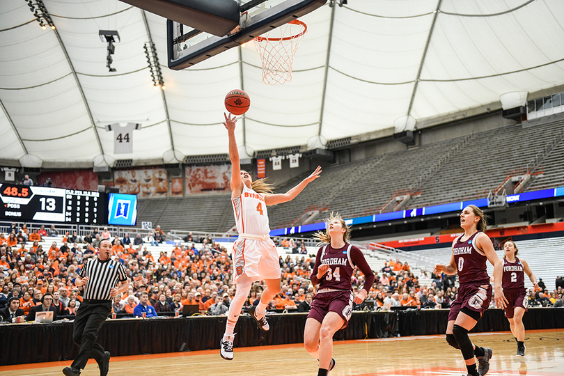 Tiana Mangakahia stars in Syracuse’s 1st round win over Fordham with near triple-double