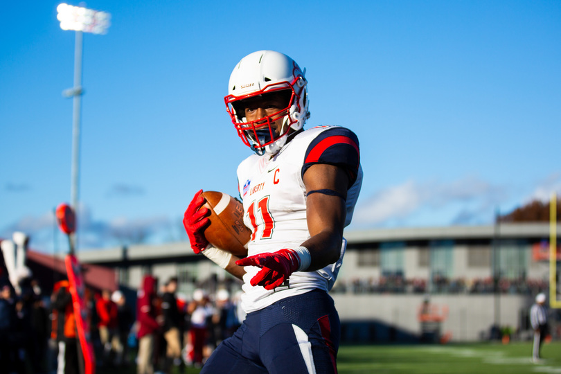 Liberty receiver Antonio Gandy-Golden used his gymnastics background to jumpstart his football career