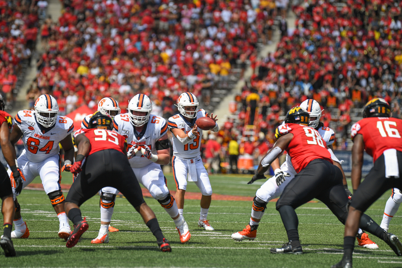 Syracuse’s offense again one-dimensional in 63-20 loss at Maryland