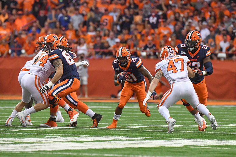 Why SU’s running backs, the ‘juice of the offense,’ have struggled this season