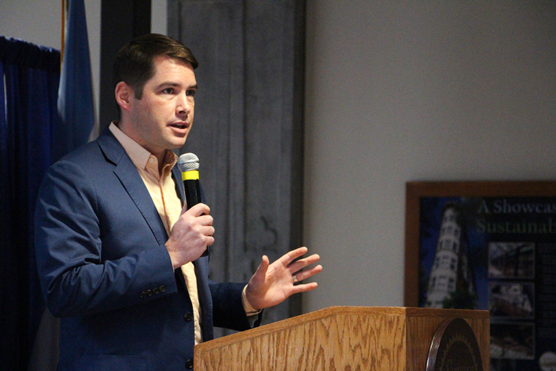 Mayor Ben Walsh addressed students&#8217; concerns at sit-in