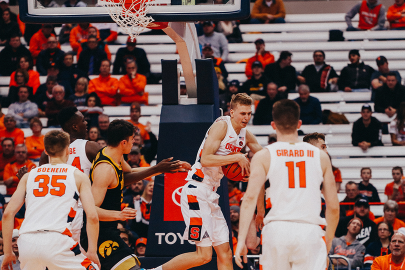 Syracuse improves rebounding in 68-54 loss to Iowa