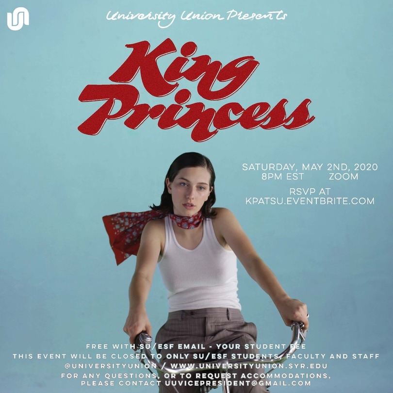 King Princess virtual concert moved to Saturday