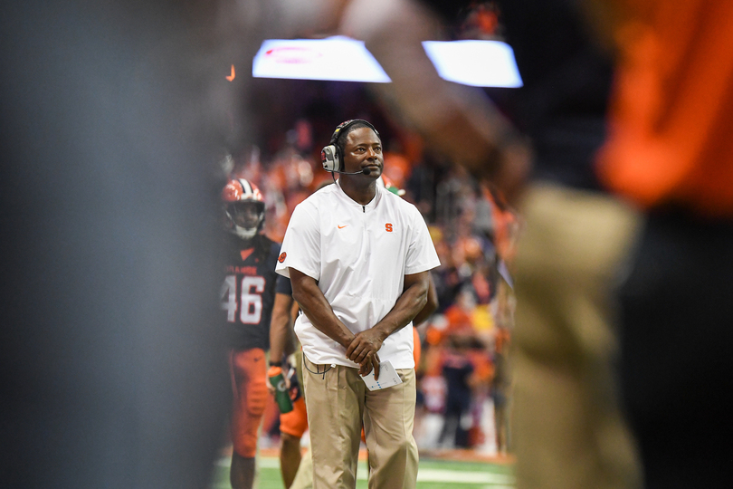 Dino Babers details SU football&#8217;s team meetings about Jacob Blake